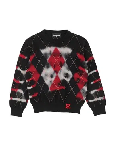 Dsquared2 Babies'  Toddler Boy Sweater Black Size 6 Wool, Paper