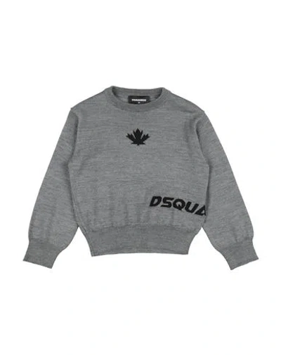 Dsquared2 Babies'  Toddler Boy Sweater Grey Size 4 Acrylic, Wool In Gray