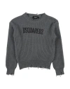 Dsquared2 Babies'  Toddler Boy Sweater Grey Size 6 Polyester, Cotton