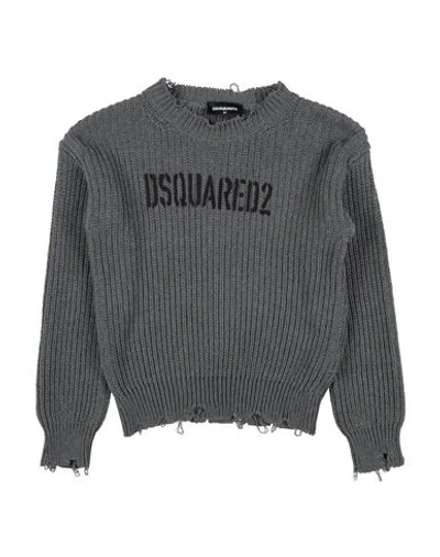 Dsquared2 Toddler Boy Sweater Grey Size 6 Polyester, Cotton In Grey
