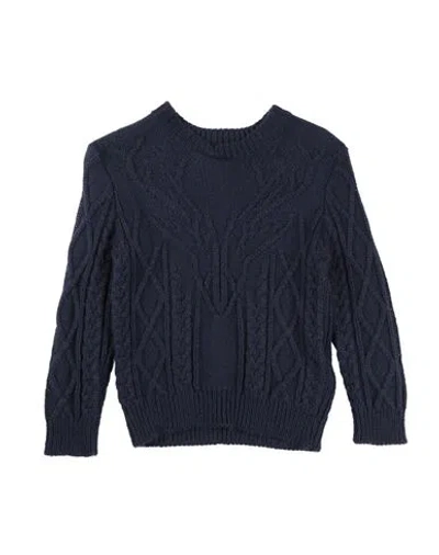 Dsquared2 Babies'  Toddler Boy Sweater Midnight Blue Size 6 Acrylic, Wool, Alpaca Wool, Bovine Leather