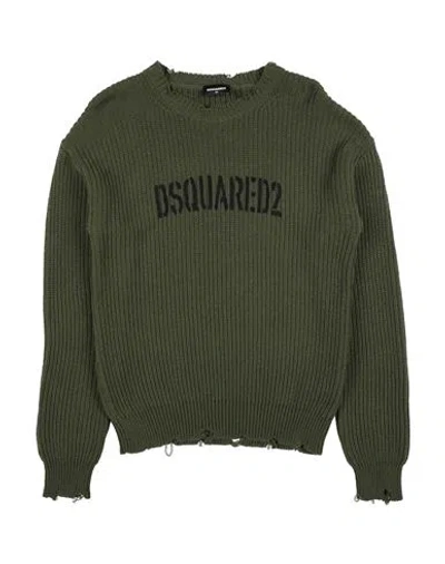 Dsquared2 Babies'  Toddler Boy Sweater Military Green Size 6 Polyester, Cotton