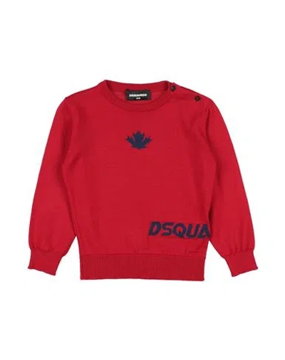 Dsquared2 Babies' Intarsia-knit Jumper In Red