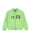Dsquared2 Babies'  Toddler Boy Sweatshirt Lime Green Size 3 Cotton, Elastane