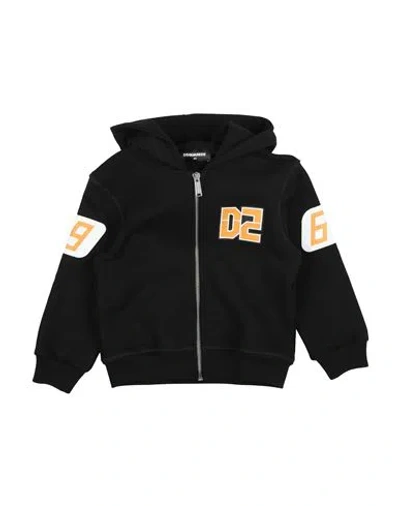 Dsquared2 Babies'  Toddler Boy Sweatshirt Black Size 6 Cotton