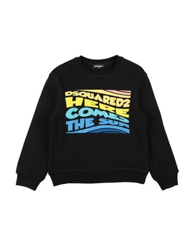 Dsquared2 Babies'  Toddler Boy Sweatshirt Black Size 6 Cotton