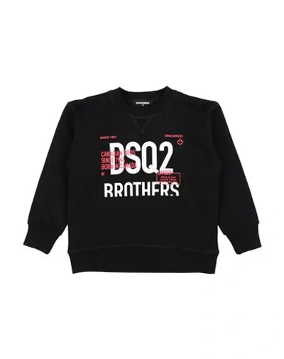 Dsquared2 Babies'  Toddler Boy Sweatshirt Black Size 6 Cotton