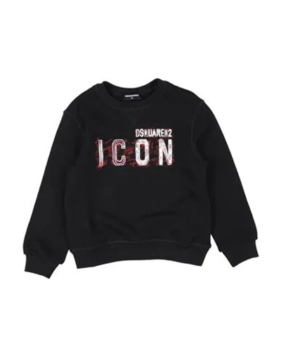 Dsquared2 Babies'  Toddler Boy Sweatshirt Black Size 6 Cotton