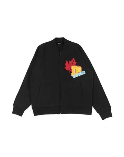 Dsquared2 Kids'  Toddler Boy Sweatshirt Black Size 6 Cotton