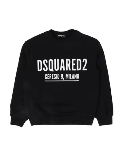 Dsquared2 Babies'  Toddler Boy Sweatshirt Black Size 6 Cotton, Elastane
