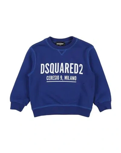 Dsquared2 Babies'  Toddler Boy Sweatshirt Blue Size 6 Cotton, Elastane
