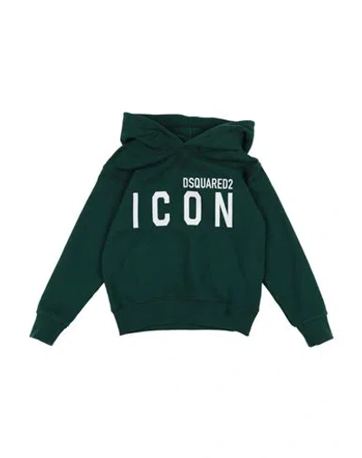 Dsquared2 Babies'  Toddler Boy Sweatshirt Green Size 6 Cotton, Elastane