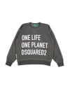 Dsquared2 Toddler Boy Sweatshirt Lead Size 6 Cotton, Elastane In Grey