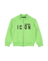 Dsquared2 Toddler Boy Sweatshirt Light Green Size 3 Cotton, Elastane In Green