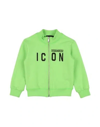 Dsquared2 Babies'  Toddler Boy Sweatshirt Light Green Size 3 Cotton, Elastane