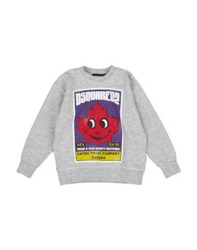 Dsquared2 Babies'  Toddler Boy Sweatshirt Light Grey Size 6 Cotton, Rayon, Elastane