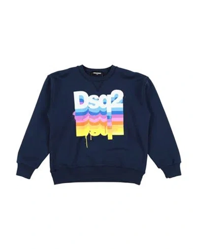 Dsquared2 Babies'  Toddler Boy Sweatshirt Midnight Blue Size 6 Cotton In Black