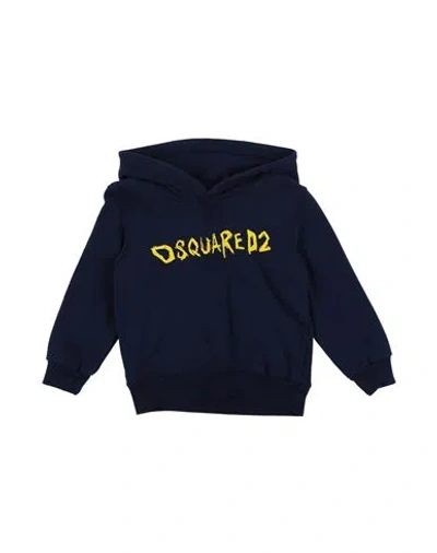 Dsquared2 Toddler Boy Sweatshirt Midnight Blue Size 6 Cotton In Blue