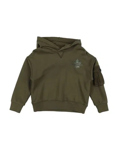Dsquared2 Babies'  Toddler Boy Sweatshirt Military Green Size 6 Cotton