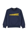 Dsquared2 Babies'  Toddler Boy Sweatshirt Navy Size 3 Cotton, Elastane In Blue