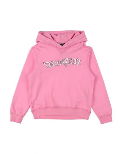 Dsquared2 Toddler Boy Sweatshirt Pink Size 6 Cotton In Pink