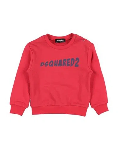 Dsquared2 Babies'  Toddler Boy Sweatshirt Red Size 3 Cotton, Elastane