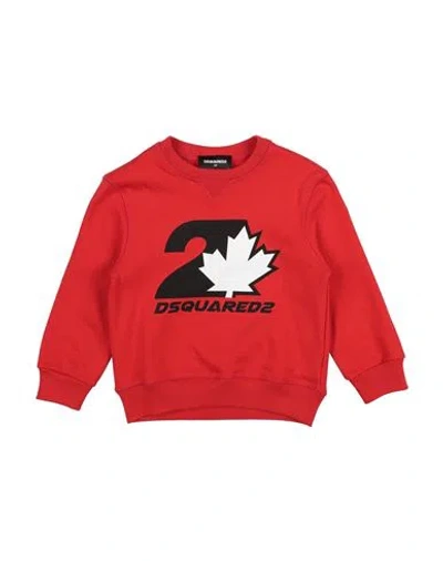 Dsquared2 Babies'  Toddler Boy Sweatshirt Red Size 4 Cotton