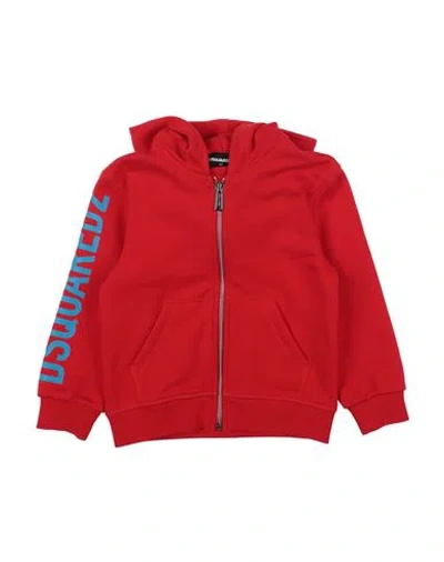 Dsquared2 Babies'  Toddler Boy Sweatshirt Red Size 6 Cotton In Multi