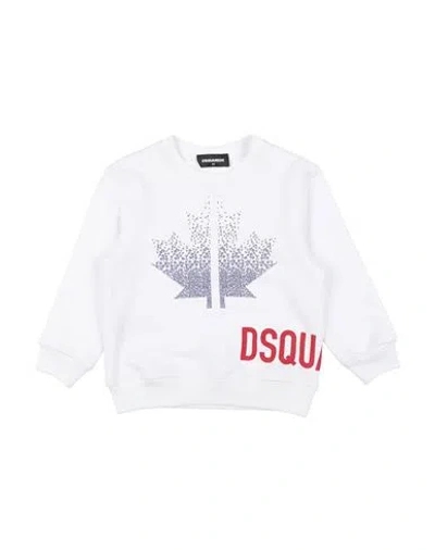 Dsquared2 Babies'  Toddler Boy Sweatshirt White Size 4 Cotton