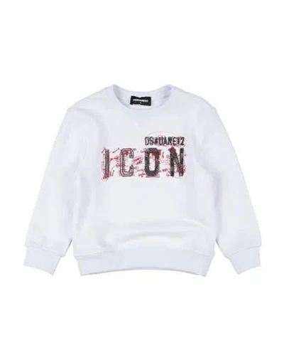 Dsquared2 Babies'  Toddler Boy Sweatshirt White Size 4 Cotton