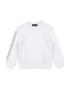 Dsquared2 Toddler Boy Sweatshirt White Size 4 Cotton, Elastane In White