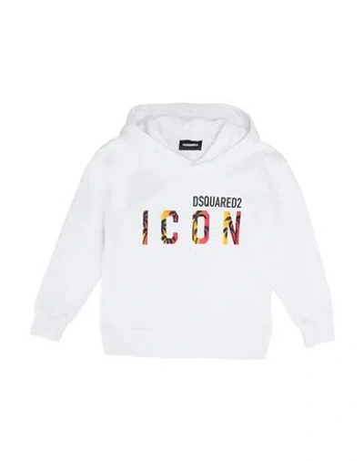 Dsquared2 Babies'  Toddler Boy Sweatshirt White Size 6 Cotton, Elastane