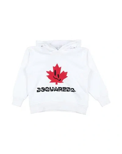 Dsquared2 Babies'  Toddler Boy Sweatshirt White Size 6 Cotton, Elastane
