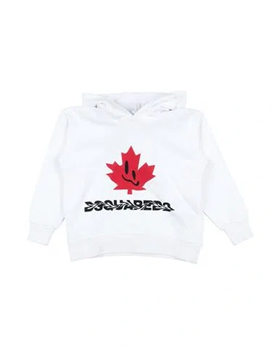 Dsquared2 Babies'  Toddler Boy Sweatshirt White Size 4 Cotton, Elastane