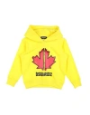 Dsquared2 Toddler Boy Sweatshirt Yellow Size 4 Cotton In Yellow
