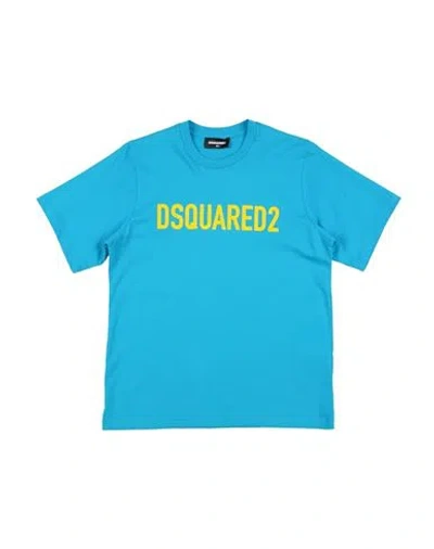 Dsquared2 Babies'  Toddler Boy T-shirt Azure Size 6 Cotton In Blue
