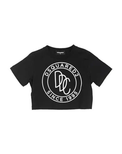 Dsquared2 Babies'  Toddler Boy T-shirt Black Size 4 Cotton