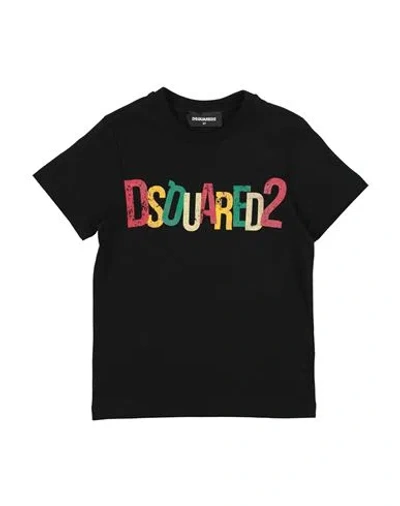 Dsquared2 Babies'  Toddler Boy T-shirt Black Size 4 Cotton