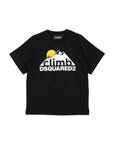 Dsquared2 Babies'  Toddler Boy T-shirt Black Size 6 Cotton