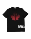 Dsquared2 Babies'  Toddler Boy T-shirt Black Size 6 Cotton