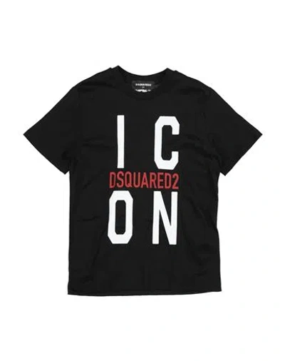 Dsquared2 Babies'  Toddler Boy T-shirt Black Size 6 Cotton