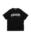 Dsquared2 Toddler Boy T-shirt Black Size 6 Cotton In Black