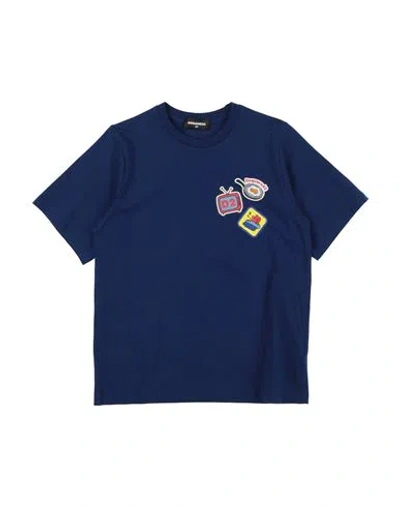 Dsquared2 Babies'  Toddler Boy T-shirt Blue Size 6 Cotton, Elastane