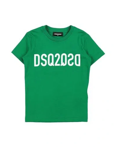 Dsquared2 Babies'  Toddler Boy T-shirt Green Size 6 Cotton
