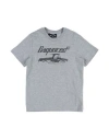 Dsquared2 Toddler Boy T-shirt Grey Size 4 Cotton, Rayon In Grey