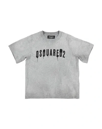 Dsquared2 Babies'  Toddler Boy T-shirt Grey Size 6 Cotton In Gray