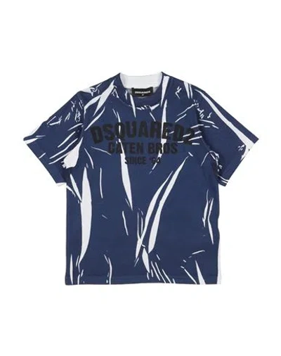 Dsquared2 Babies'  Toddler Boy T-shirt Navy Blue Size 6 Cotton