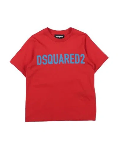 Dsquared2 Babies'  Toddler Boy T-shirt Red Size 6 Cotton In Multi