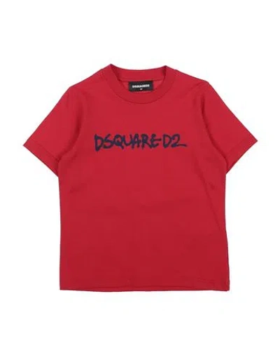Dsquared2 Babies'  Toddler Boy T-shirt Red Size 6 Cotton