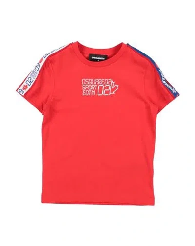 Dsquared2 Babies'  Toddler Boy T-shirt Red Size 6 Cotton, Polyester, Nylon, Elastane